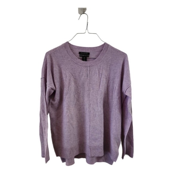 Tahari Purple Pure Luxe Sweater Large - Picture 3 of 4